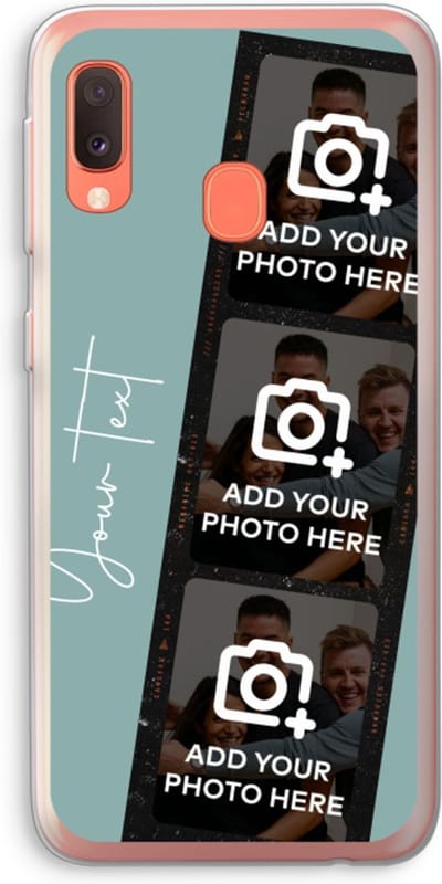 Gepersonaliseerd - Case Company® - Hoesje geschikt voor Samsung Galaxy A20e hoesje - Filmrol N°1 - Soft Cover Telefoonhoesje - Bescherming aan alle Kanten en Schermrand