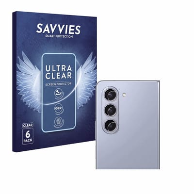 Savvies - Screenprotector voor Samsung Galaxy Z Fold 5 (ALLEEN Camera Lens) - Folie Beschermfolie transparant 6 Stuks
