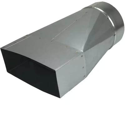 Verloopstuk 170x80 naar diameter 125 mm tbv instortkanaal
