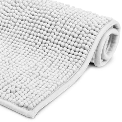 Badmat Antislip 50x70cm - Douchemat Wit Badmat - WC Tapijt, Vloermat voor Douche of Badkamer