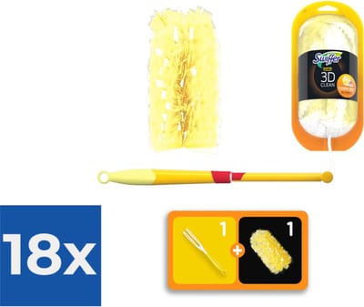 Swiffer Duster XXL - 1 Stofdoekje 360° - Voordeelverpakking 18 stuks
