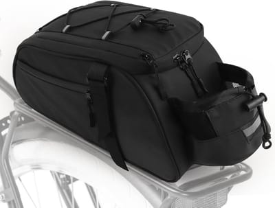 Waterdichte fietstas 8 liter met regenbescherming en reflectie, 3-in-1 schoudertas voor fietsers