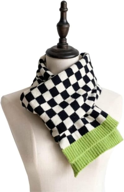 Wintersjaal Dames - Warme Sjaal - Dagelijks Gebruik - Zacht Materiaal - 150x22 cm - Rooster Patroon