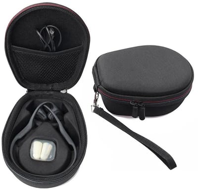 WiseGoods Premium Beschermhoes Geschikt Voor Shokz OpenRun / OpenMove / AfterShokz Aeropex / Trekz / Titanium - Hard Case - Zwart