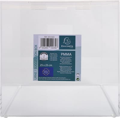 Exacompta Transparante urne met deksel 21 cm - Transparant - 89058D