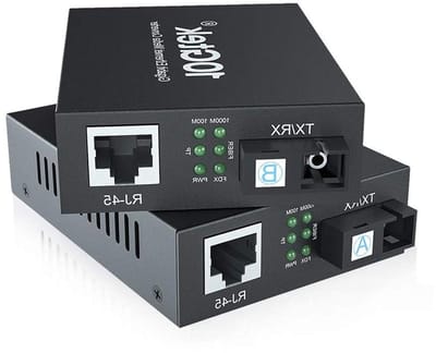 Ethernet Converter - Netwerk Adapter - Netwerk Uitbreiding - Ingebouwde Transceiver - 20km Bereik - Metaal