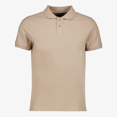 Unsigned heren polo beige - Maat S