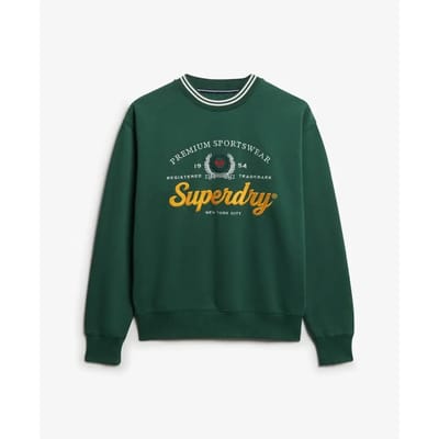 Superdry - Country Club ruimvallend sweatshirt met ronde hals - Dames - Truien