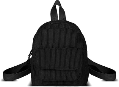 Dailygoods- Damesrugzak Modieus - Corduroy Mini-Rugzak - Kleine Rugzakken - Stijlvolle Rugzak voor Vrouwen - Verstelbare Schouderbanden - Duurzaam Materiaal