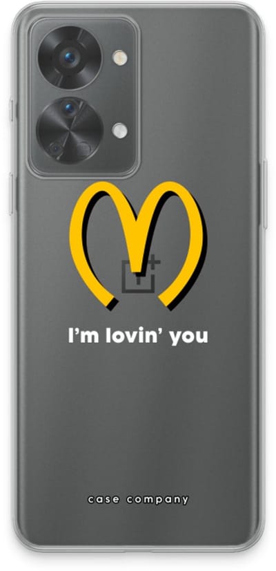 Case Company® - Hoesje geschikt voor OnePlus Nord 2T hoesje - I'm lovin' you - Soft Cover Telefoonhoesje - Bescherming aan alle Kanten en Schermrand