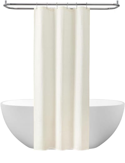 DailySupplies® Douchegordijn Anti Schimmel - Gordijn voor Douchestang - Doucheset - Creme