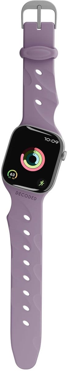 DECODED Ares Apple Watch Band - Ergonomische 21° Tilt voor Directe Leesbaarheid in Beweging - Grip O™ Antislip en Ademend Materiaal - Zweetbestendig en Antimicrobieel - Lichtgewicht en Duurzaam - Voor Apple Watch 38mm-42mm (Inclusief Ultra 1 & 2)