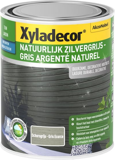 Xyladecor Natuurlijk Zilvergrijs Schorsgrijs 1 L