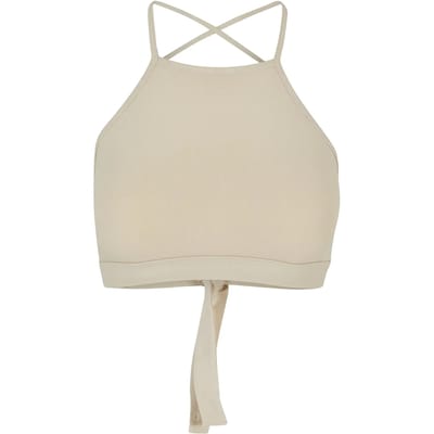 Urban Classics - Triangle Crop top - XXL - Gebroken wit