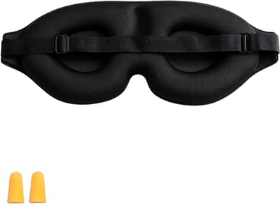 NBAP® Oogmasker Slaap - Slaapmasker Vrouwen & Mannen - Extra Zacht -Zwart
