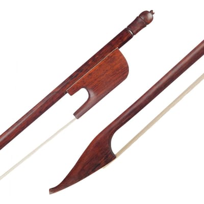 4/4 Vioolstrijkstok Barokstijl Slangenhout Rond Hout Wit Paardenhaar Goed Gebalanceerd brown