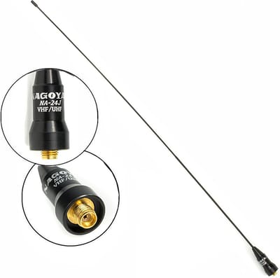 Dual Band VHF/UHF Antenne 16 inch Ultra Whip SMA Vrouwelijk voor Handscanners