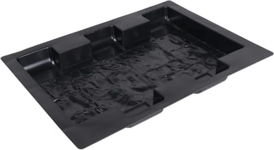 Betonmal Hek - Tuinpad Mal Steen - Tuin Decoratie - Watergolf Stijl - 38x28x4cm - Zwart