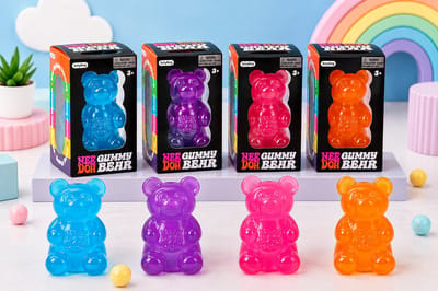 NeeDoh® Gummy Bear Squishy – Fidget Speelgoed – Anti-Stress Knijp Speeltje – Assorti 1 Stuk