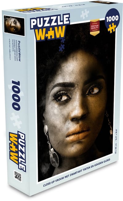 Puzzel Vrouw - Oorbellen - Kleur - Legpuzzel - Puzzel 1000 stukjes volwassenen