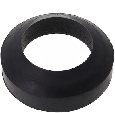 Toilet stortbak ring - Afdichtingsring wc Rubberen pakking - Lekkage voorkomen - Conisch ontwerp - 55 mm - Zwart