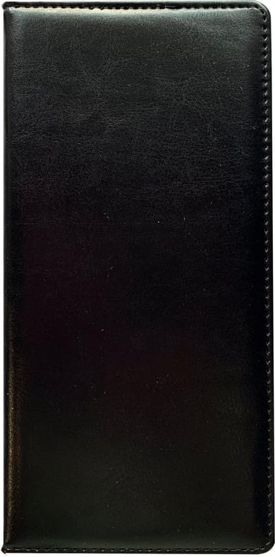 Zwarte Reisportemonnee en Paspoorthouder - Beschermhoes - Cover - Mapje - 10x21 cm