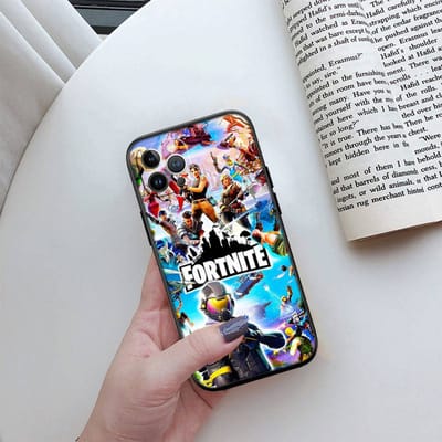 ED20 F-Fortnites telefoonhoesje voor iPhone 6 6s 7 8 11 12 13 14 15 XS Pro Max XR X SE Samsung S20 S21 S22 S23 S24 FE Ultra Plus Lite S21S A55 iPhone 7 8 Plus afgrond
