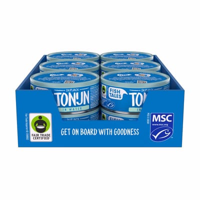 Fish Tales skipjack tonijn - in water - duurzaam gevangen met hengel en lijn