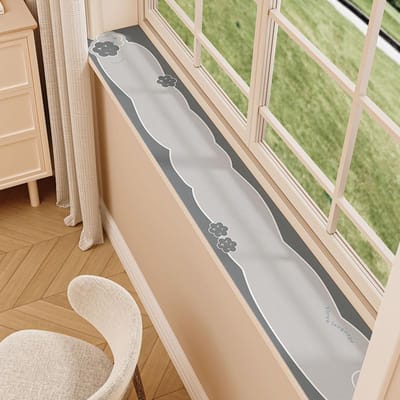Extreem Smalle Vensterbank Pad Waterdichte Stofbeschermingspad Beschermingspad Zonbescherming Zachte Diatoomvrije Wasbare Vensterbank Pad 10*100cm