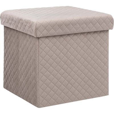 Eazy Living Poef + Opbergbox Darlene Beige