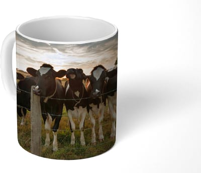 Mok - Koffiemok - Dieren - Koe - Koeien - Mokken - 350 ML - Beker - Koffiemokken - Theemok