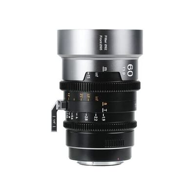 Sirui IronStar T1.9 1.5x Anamorphic Full Frame Cine-lenzen 60mm met PL / EF-vatting  Blauwe fakkel