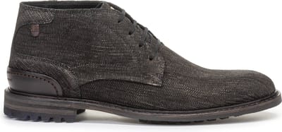 Floris van Bommel - CREPI 11.28 - Vrije tijd half-hoogHeren veterschoenHeren sneakers - Kleur: Zwart - Maat: 40.5