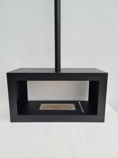 Stalen hangende haard 75/40 bio ethanol