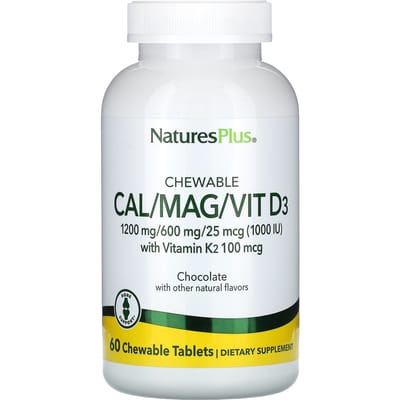 Kauwbare Cal/Mag/Vitamine D3, Chocolade, Kauwbaar 60 Tabletten