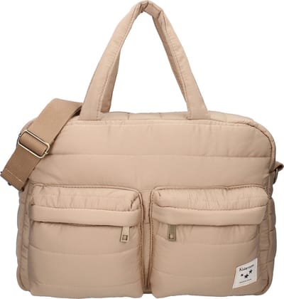 Kidzroom Care Gracious Luiertas - Beige - Verschoonmatje - Verstelbare schouderband - Ophanglussen kinderwagen