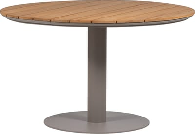 WOOOD Vela Tuintafel - Hout/Aluminium - Naturel/Zand - 75x122x122