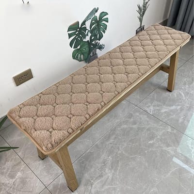 Bankkussen - Zitkussen buiten - Comfortabel zitten - Antislip bodem - 50x180cm - Koffie