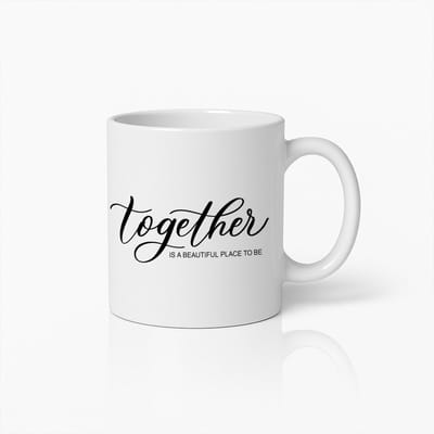 Together Mok 330ml – Romantische Quote Koffiebeker – Cadeau voor Stellen, Liefde & Samen