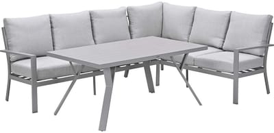 Garden Impressions Sergio lounge-dining set rechts - taupe-valley sand
