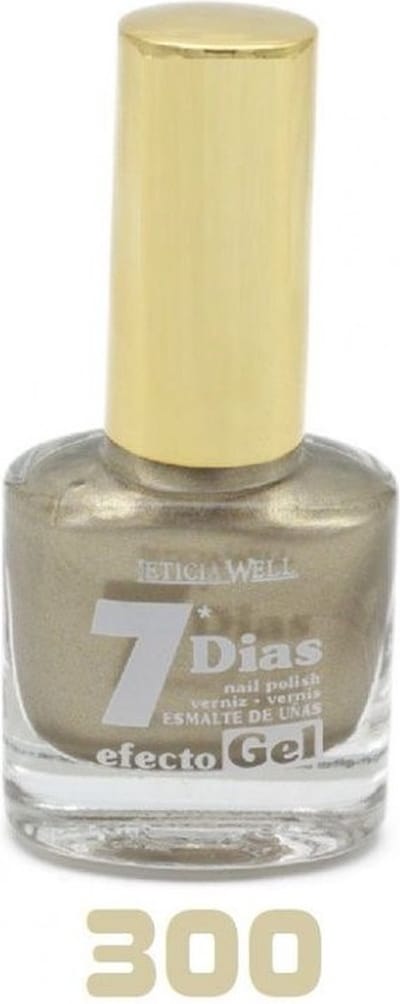 Leticia Well - Nagellak - Warm Goud metallic - 1 flesje met 13 ml inhoud - Nummer 300