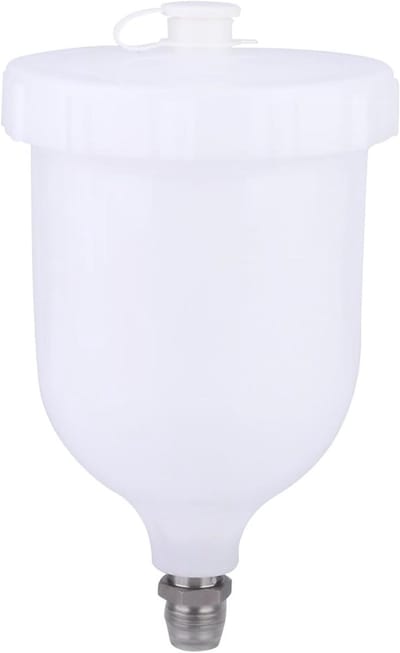 600ml Gravity Feed Spray Gun Pot - Vervangende Plastic Verf Cup voor D-Evilbiss en T-Ekna Pro FLG Spuitpistolen, Ideaal voor Verfprojecten en Precisiewerk