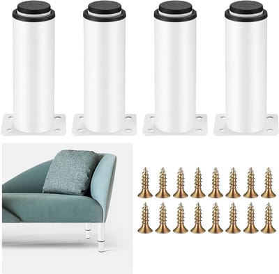 Verstelbare Meubelpoten in Metaal - Hoogte Instelbaar van 0-70mm voor Keuken, Bed en Meubels - Set van 4 Stuks