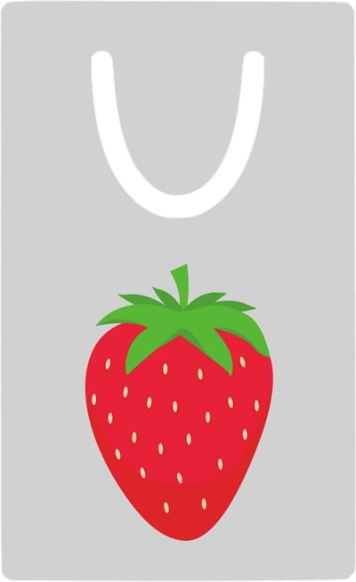 Hacebo® - Aardbeien metalen boekenlegger - Fruitschaal - Fruit liefhebbers - Aardbei - vrucht - gezond eten - fruit Bladwijzer boekenleggers - 7.6 cm x 5cm