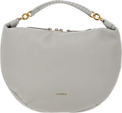 COCCINELLE Leren Handtas Schoudertas Coccinelle Maelody Handbag Gelso Lichtgrijs