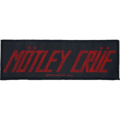 Mötley Crüe Patch - Mötley Crüe Logo - voor Geen - zwart-rood