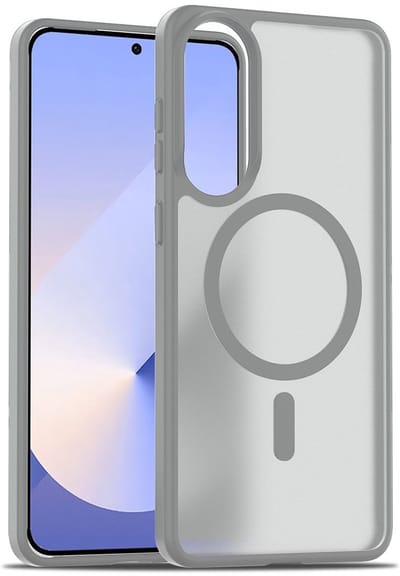 Geschikt voor Samsung Galaxy S25 Edge hoesje desert titanium – MagSafe Compatibel Backcover – Slank en transparant
