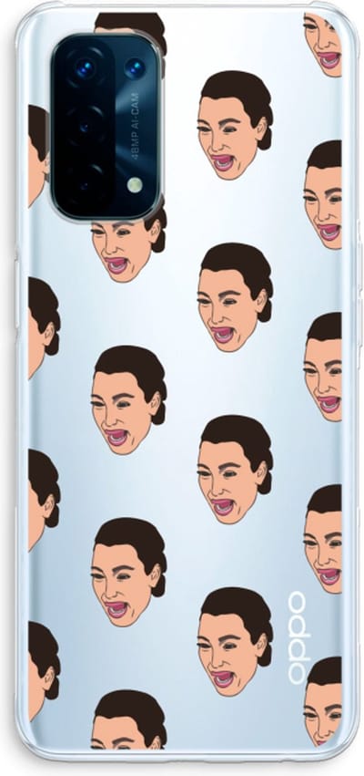 Case Company® - Hoesje geschikt voor Oppo A74 5G hoesje - Ugly Cry Call - Soft Cover Telefoonhoesje - Bescherming aan alle Kanten en Schermrand