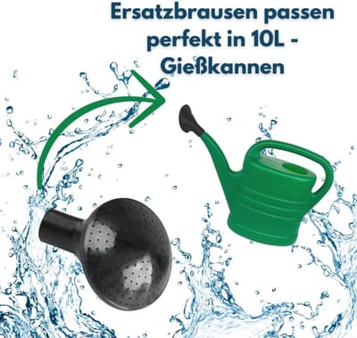 Reservezeef voor Gieters - 2 Stuks Zwarte Zeef voor Douchekop en Tuinaccessoires