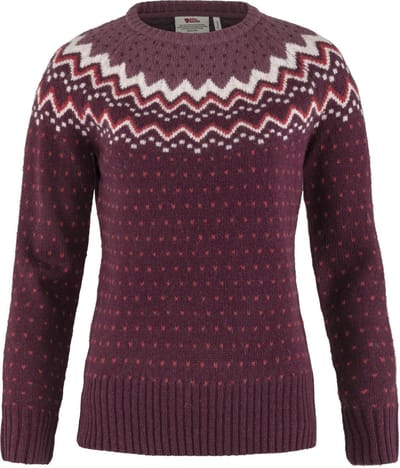 Fjallraven Ovik Knit Sweater Women - Outdoortrui - Dames - Dark Garnet - Maat XL